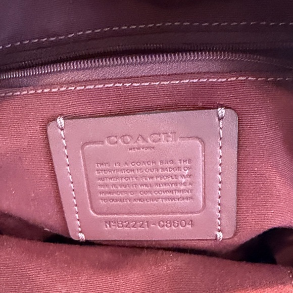 Coach Mini Signature Red Backpack-Authentic - Picture 15 of 16